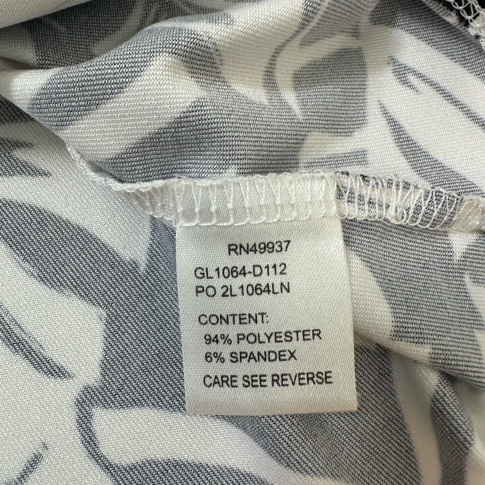 Two Tail Women's Sleeveless Tops - Black and White Leaf Print & Bright Pink - Picture 7 of 11